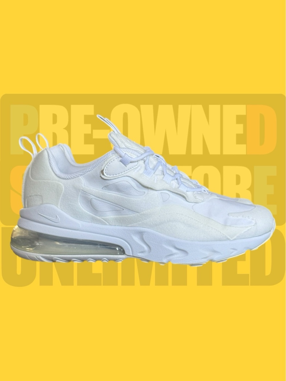 Nike Airmax 270 React GS ‘Triple White’